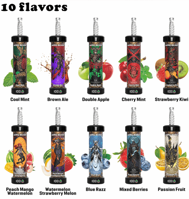 Bang Blaze 60 000 Puffs Shisha - jednorazový vape so shisha príchuťami