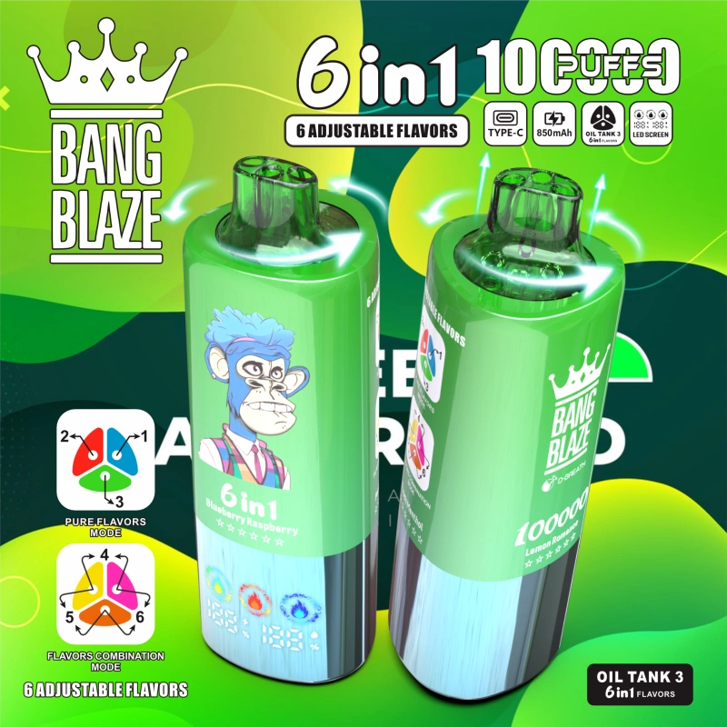 Bang Blaze 100K Puffs 6 IN 1 - jednorazový vape so 6 chuťami