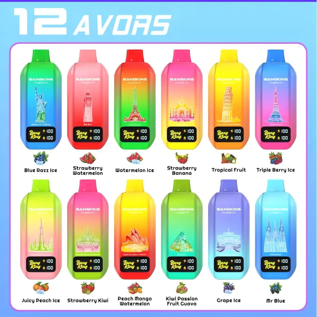 Bang King City 50 000 Puffs - jednorazový vape s 50 000 ťahmi